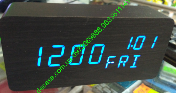 Часы влажность день недели Vst862w black blue