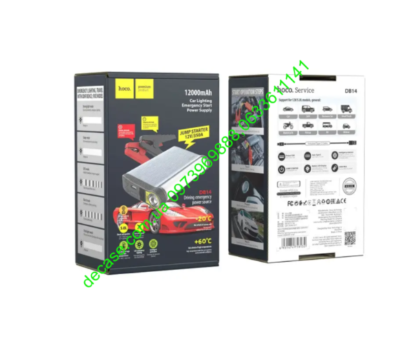 Пусковое зарядное устройство для авто HOCO DB14 12000mAh 350A