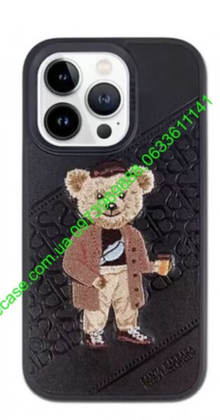 Чохол Polo Crete Leather Case Santa Barbara Bear Crete iPhone 13Pro Max 14 Pro
