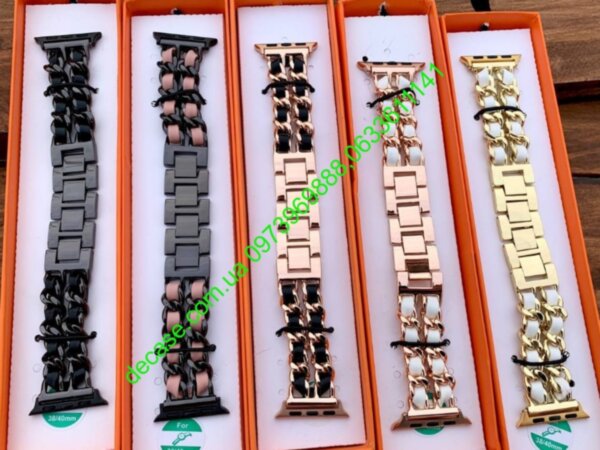 Ремешок Шанель Apple Watch CHANEll 38/40/42/44 Шанель