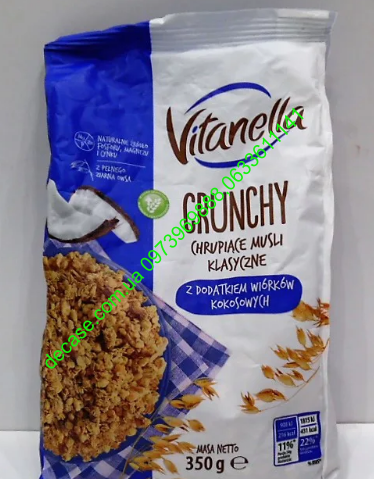 Мюсли с кокосовыми чипсами Vitanella Crunchy 350g