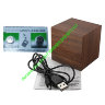 Часы деревянный брусок Vst-869 Brown Green